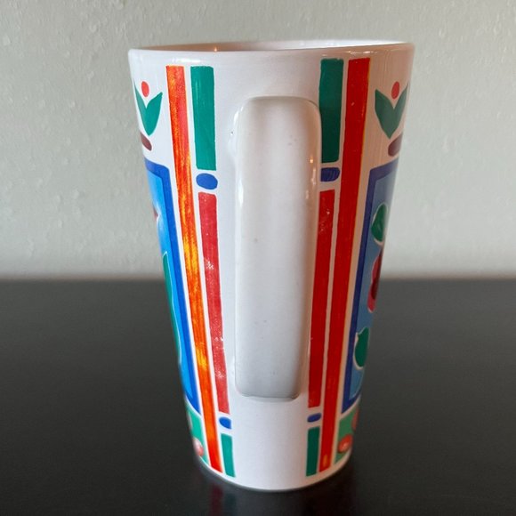 Tall Floral Bright and Cheery Ceramic Mug - Picture 4 of 6